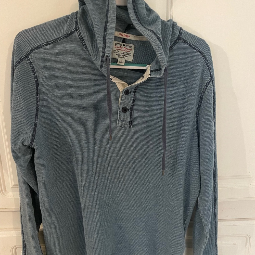 Lucky Brand Handcrafted Blue Sweater